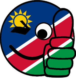 Smiley - OK Namibie Afrique Drapeaux 