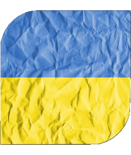 Carré Ukraine Europe Drapeaux 
