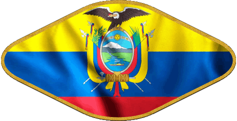 Ovale 02 Ecuador America Bandiere 