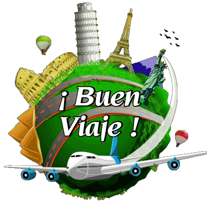 04 Transparent Background Buen Viaje Spanish Messages 