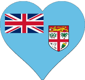 Cuore Figi Oceania Bandiere 