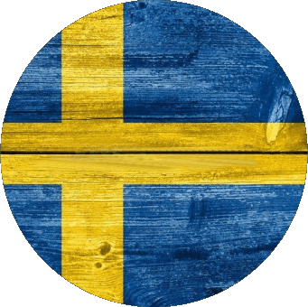 Rond Suède Europe Drapeaux 