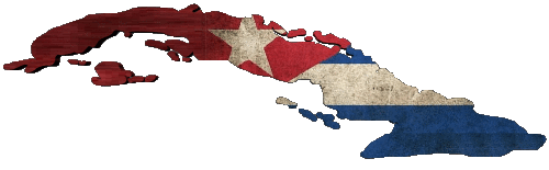 Carta Geografica Cuba America Bandiere 