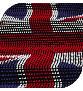 Square UK Europe Flags 