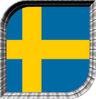 Square Sweden Europe Flags 