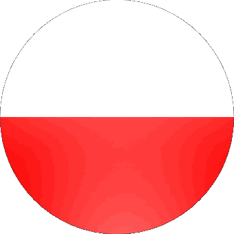 Rond Pologne Europe Drapeaux 