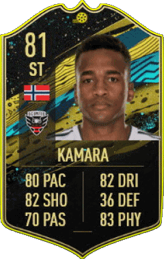 Ola Kamara Norwegen F I F A - Karten Spieler Videospiele Multimedia 