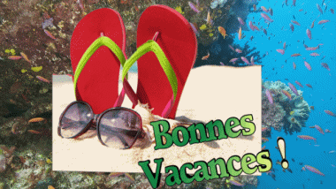 005 Sfondo animato Bonnes Vacances Francese Messagi 
