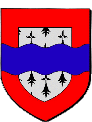 Blasón-Blasón Haute Vienne 87 Departamentos - Ciudades Francia Banderas 