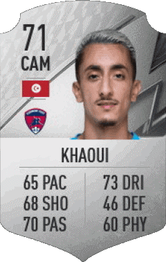 Saîf-Eddine Khaoui Tunesien F I F A - Karten Spieler Videospiele Multimedia 
