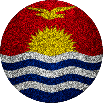 Rond Kiribati Océanie Drapeaux 