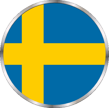 Rond Suède Europe Drapeaux 