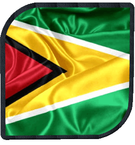 Carré Guyana Amériques Drapeaux 