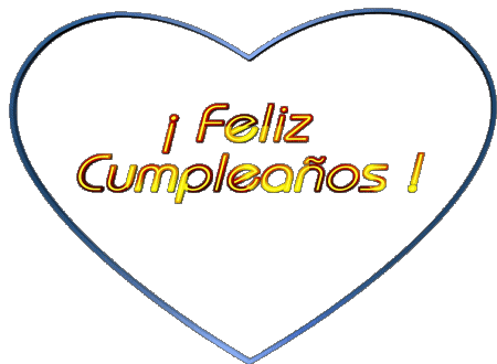 001 Corazón Feliz Cumpleaños Espagnol Messages 