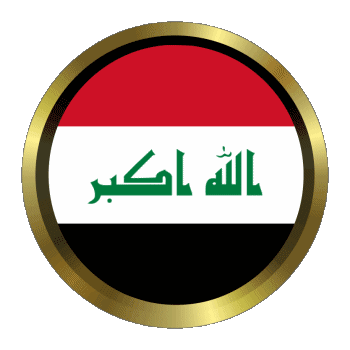 Round - Rings Iraq Asia Flags 