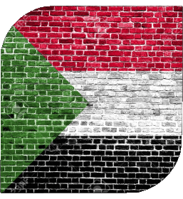 Carré Soudan Afrique Drapeaux 
