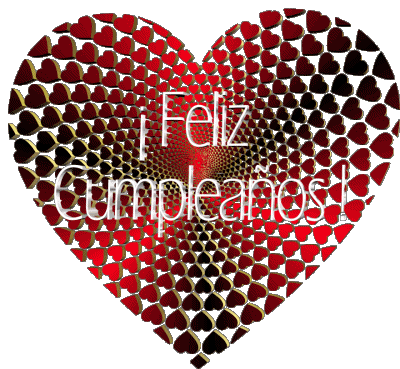 005 Corazón Feliz Cumpleaños Español Mensajes 