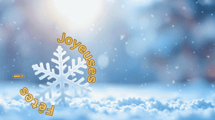 Video Joyeuses Fêtes (Noël) Francese Messagi 