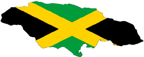 Mapa Jamaica América Banderas 