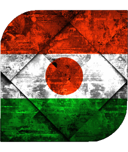 Quadrato Niger Africa Bandiere 