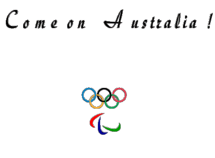 Olympic Games Come on Australia Inglés Mensajes 