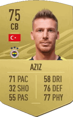 Serdar Aziz Turchia F I F A - Giocatori carte Videogiochi Multimedia 