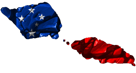 carte Samoa Océanie Drapeaux 
