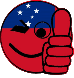 Smiley - OK Samoa Océanie Drapeaux 