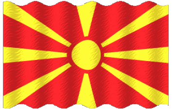 Waving Macedonia Europe Flags 