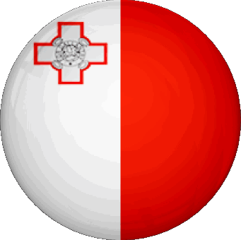 Tondo Malta Europa Bandiere 