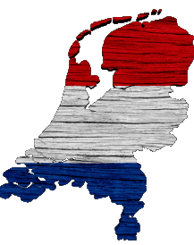 Mapa Países Bajos Europa Banderas 