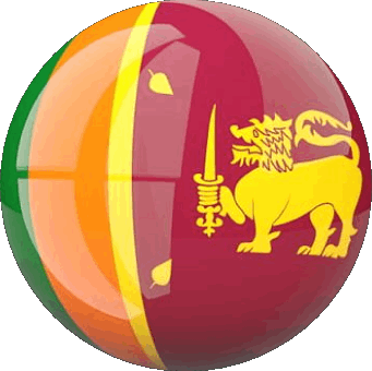 Round Sri Lanka Asia Flags 