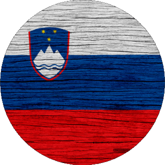 Tondo Slovenia Europa Bandiere 