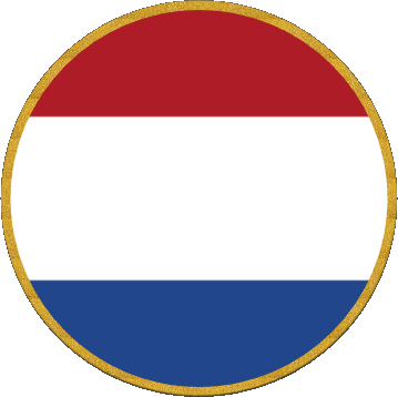 Round Netherlands Europe Flags 