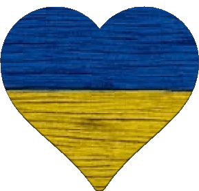Cuore Ucraina Europa Bandiere 