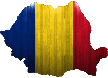 Map Romania Europe Flags 