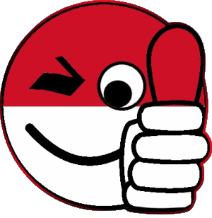 Smiley - OK Monaco Europa Fahnen 