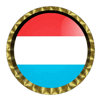 Rund - Ringe Luxemburg Europa Fahnen 