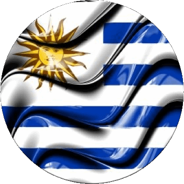 Rond Uruguay Amériques Drapeaux 
