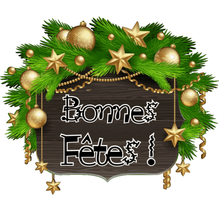 Serie 17 Bonnes Fêtes (Noël) Francés Mensajes 