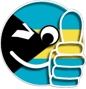 Smiley - OK Bahamas America Flags 