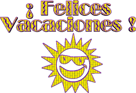 04 Transparenter Hintergrund Felices Vacaciones Spanisch Nachrichten 