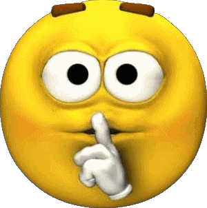 Shhh - Stille Emoticons Nachrichten 