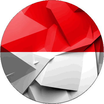 Runde Monaco Europa Fahnen 