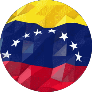Runde Venezuela Amerika Fahnen 