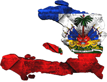 Carte Haïti Amériques Drapeaux 