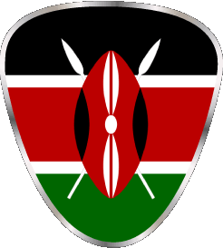 Forme 01 Kenya Afrique Drapeaux 