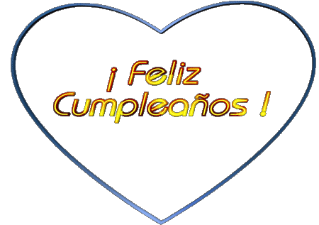 001 Corazón Feliz Cumpleaños Español Mensajes 