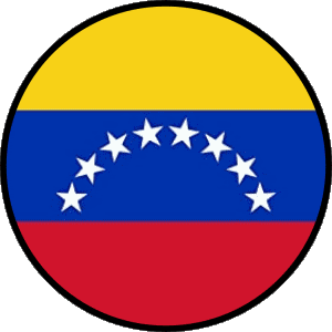 Rond Vénézuéla Amériques Drapeaux 