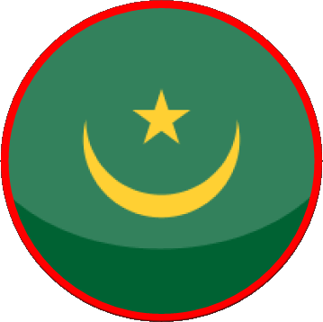 Ronda Mauritania África Banderas 